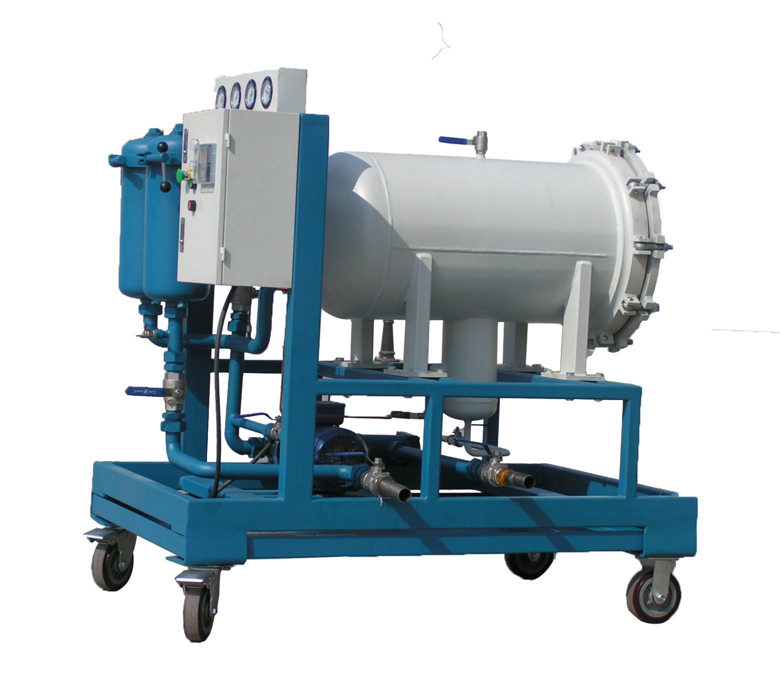 聚結(jié)脫水濾油機(jī)如何工作